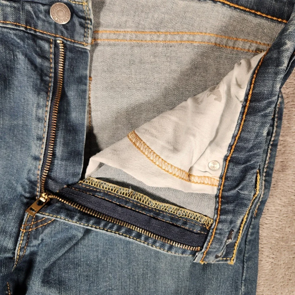 Levi's Jeans Mens 36x30 502 Regular Taper Blue Denim Stretch 29507-0004 EUC